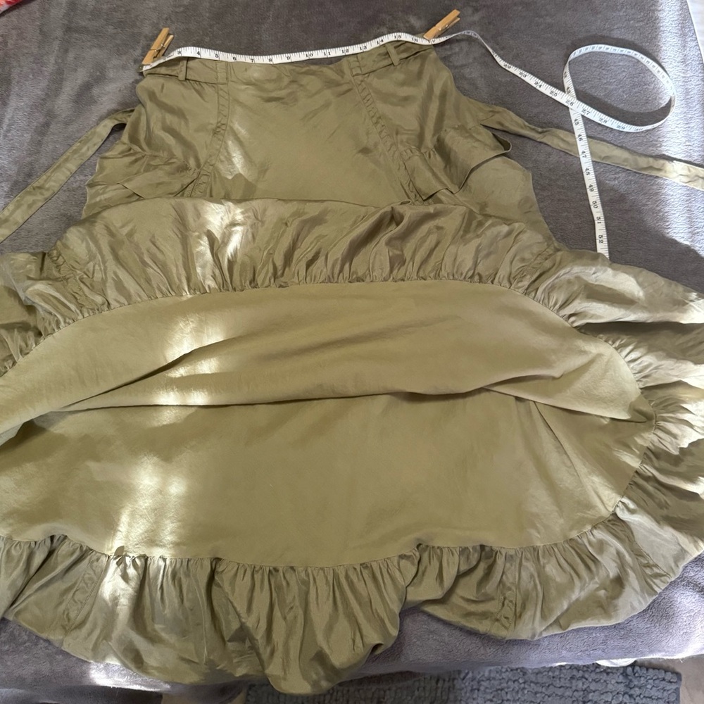 Dkny pure Asymmetrical Green Bubble Midi Skirt - Picture 12 of 16